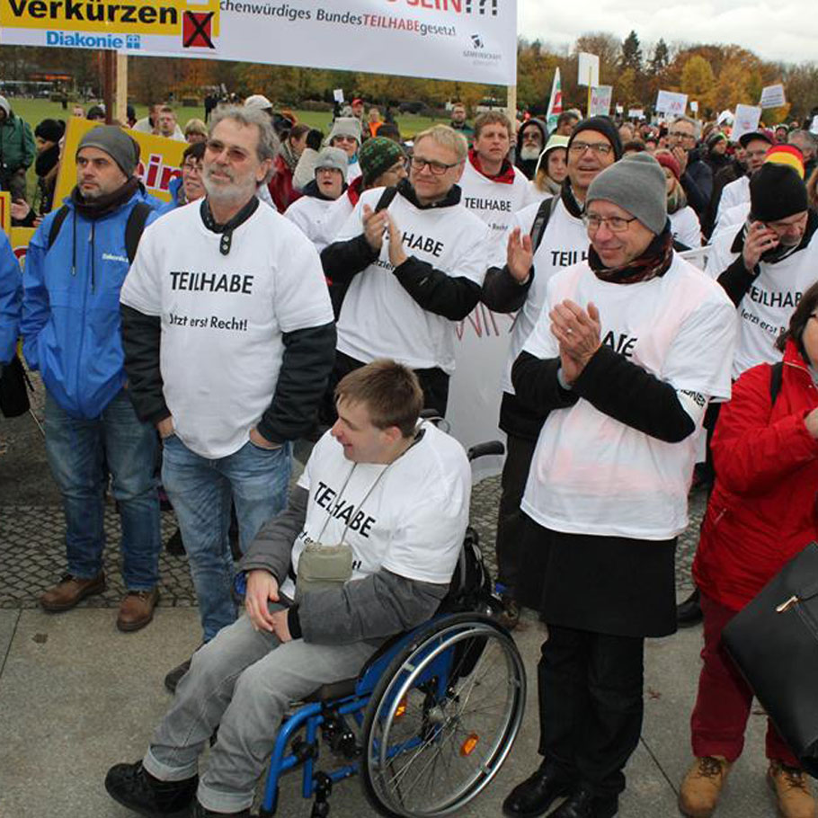 Demonstration für mehr Teilhabe